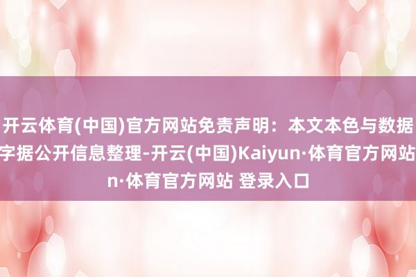 开云体育(中国)官方网站免责声明：本文本色与数据由不雅点字据公开信息整理-开云(中国)Kaiyun·体育官方网站 登录入口