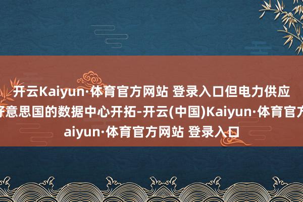开云Kaiyun·体育官方网站 登录入口但电力供应瓶颈正制约着好意思国的数据中心开拓-开云(中国)Kaiyun·体育官方网站 登录入口